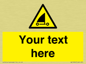 Custom Warning sand yachting